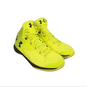 Under Armour Neon Yellow Youth High Top sneakers